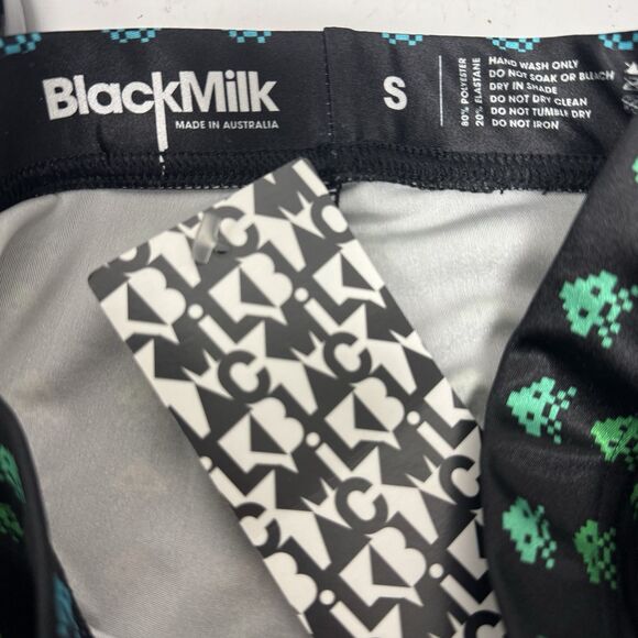 New Blackmilk Space Invaders Retro Video Game Leggings Small Rainbow - Picture 3 of 3